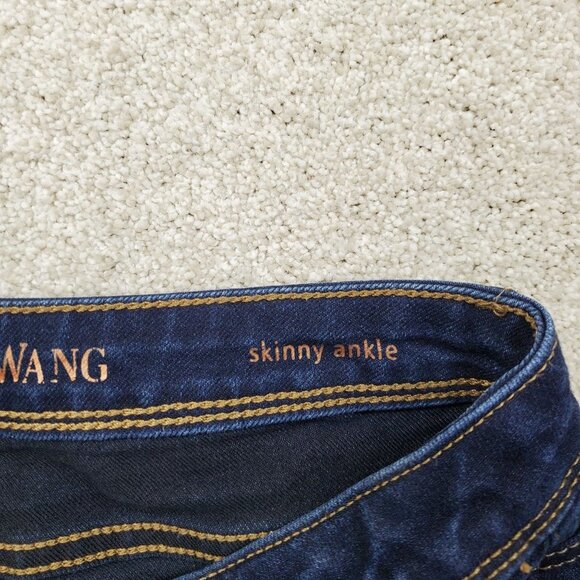 Simply Vera Vera Wang Skinny Ankle Jeans Size 6 Mid Rise Dark Wash Stretch - Picture 6 of 11